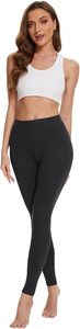 Leggings en tricot uni à taille haute pour femmes - Spandex/Nylon ultra doux - Longueur intégrale - Product Image 4