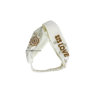 Diademas de Moda Bordadas con Cuentas, Elásticas, Suaves y Lindas, Hechas a Mano, para Bebés Niñas, Accesorios para el Cabello de Estilo Europeo y Americano, Venta al Por Mayor - Product Image 3