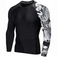 Dernier modèle de rashguard pour homme à manches longues, rashguard de surf à manches longues, rashguard de compression à manches longues, qualité supérieure pour homme
