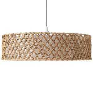 Lámpara Colgante de Moda en Tendencia, Tejida con Cuerda de Papel Ecológica, Estilo Tambor, para Decoración de Techo en Hogar, Hotel, Resort, Comedor - Product Image 1