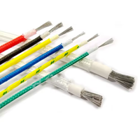Hitzebeständiges Hochtemperatur-Silikon-Glasfaser-ummanteltes Elektrokabel 300°C 0,3mm 0,5mm 0,75mm 1,5mm 2,5mm 4mm 6mm