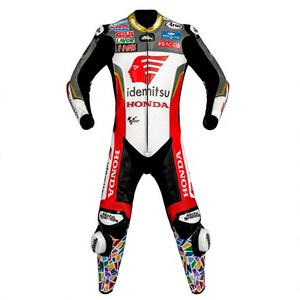 ชุดแข่งรถ Takaaki Nakagami รุ่น Zonda ทำจากหนังจิงโจ้ ได้รับการรับรอง MotoCP พร้อมเกราะป้องกัน สำหรับมอเตอร์ไซค์มืออาชีพ สำหรับขับขี่บนสนามแข่ง/ชุดแข่ง - Product Image 1