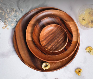 Bandeja de madera dura para servir, bandeja multiusos, bandeja para encimera de cocina, bandeja para mesa de comedor, bandeja para servir bebidas, bandeja para uso en hoteles - Product Image 4