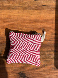 Venta al por mayor hecho a mano cáñamo del Himalaya monedero ecológico Chevron patrón cremallera bolsa para efectivo y monedas pequeña cartera sostenible - Product Image 6