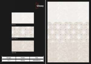 Carreaux de porcelaine décoratifs modernes à finition brillante 300x600 mm, développés pour les espaces sophistiqués nécessitant une esthétique durable. - Product Image 4