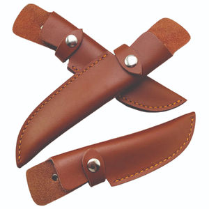 ปลอกหนังสำหรับมีด ปลอกมีดหนังทำมือแบบสั่งทำพิเศษสำหรับมีดใบตายสำหรับการล่าสัตว์  พร้อมสลักโลโก้ตามสั่ง - Product Image 1