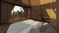 Cabane alpine à montage rapide LCB04 Cenvinex, support technique en ligne, maison en bois préfabriquée écologique personnalisée de 20 pieds