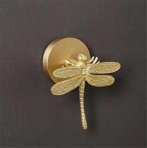 Brass Deer Antler <b>Wall</b> <b>Hook</b> Decorative Gold Stag Head Coat Hanger Vintage Animal Key Peg Hotel Hardware Wholesale - Product Image 4