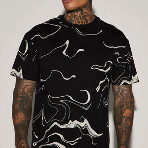 T-shirt en jersey pour homme, style vintage délavé, coupe oversize, manches courtes, imprimé numérique, 100% coton, lettres motivantes, streetwear décontracté - Product Image 6