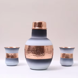 Top Selling New Designer <b>Copper</b> Water Carafe Unique Style with Advanced Leak-Proof Material Lid for water copperbottle 99%<b>Copper</b> - Product Image 1