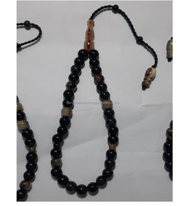 Moderne élégant islamique perles religieuses noir poli corne Tasbih perles élégant chapelet entretoise corne Misbaha 33/99 perles - Product Image 4