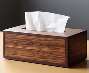 Caja de Madera para Guardar Pañuelos, Portapañuelos Ecológico, Cajas Rectangulares para Pañuelos al por Mayor, Decoración y Accesorios para Mesa - Product Image 1