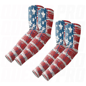 Manchons de bras rafraîchissants pour adultes, longs, sans doigts, antidérapants, protection solaire, imprimés par sublimation, pour le sport, vente en gros - Product Image 1