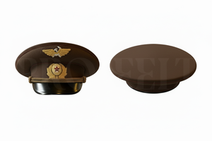 100% High Quality Breathable Handmade Embroidery Badge Leather Brim Peak <b>Caps</b> Headwear Uniform Accessory Apparel Polyester <b>Caps</b> - Product Image 2