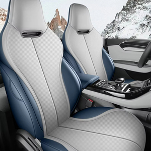 Cojín <span class=keywords><strong>de</strong></span> Asiento <span class=keywords><strong>de</strong></span> Coche <span class=keywords><strong>de</strong></span> Cuero Nappa Duradero, <span class=keywords><strong>de</strong></span> Lujo, Cómodo, Transpirable y Resistente al Desgaste - Product Image 2