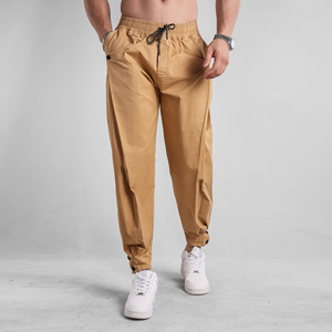 ผู้ผลิต OEM ODM กางเกงคาร์โก้เอวยางยืดลำลองสไตล์สตรีทแวร์สำหรับผู้ชาย ผ้าฝ้ายทวิลคุณภาพสูง กระเป๋าหลายช่อง รับทำโลโก้ตามสั่ง - Product Image 3