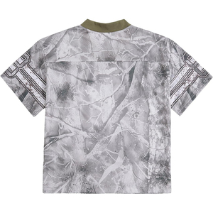 Camiseta de fútbol de malla con estampado personalizado, cuello en V, manga corta, patrón de camuflaje, camisa deportiva transpirable para hombres adultos - Product Image 6