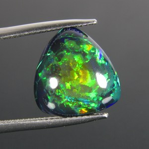 Opale noire naturelle Welo, cabochon trilobé, pierre précieuse opale de feu multicolore, pierre non montée pour la fabrication de bijoux, fournisseur en gros - Product Image 3