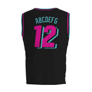 Service OEM, maillot de basket imprimé grande taille, couleurs noir, rouge, blanc, impression par sublimation personnalisée, respirant, léger - Product Image 6