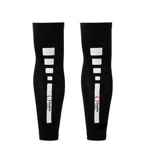 Inspire Apparel Thin Nylon Knitted Knee High Compression <b>Socks</b> <b>Black</b> Red Dot Pattern Breathable Running Leg Warmers Adult Summer - Product Image 4
