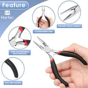 Premium Round Nose Jewelry Pliers High Polished Steel Smooth Surface <b>Wire</b> Bender Beading Forming Tool For DIY Accessories - Product Image 4