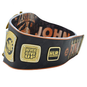Cinturón de Halterofilia Personalizado de Campeonato, Doble Hebilla, Impresión Digital, Piel de Vacuno, Latón, John Cena, Última Edición, Cómodo, Taekwondo - Product Image 6