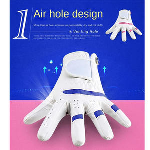 Gants de golf professionnels blancs pour adultes, respirants, en cuir véritable Cabretta, ajustement exceptionnel, accessoires sportifs - Product Image 4