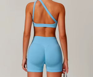 Ropa Deportiva de Pilates Personalizada de Alta Calidad, Ropa Deportiva para Gimnasio, Ropa Deportiva con Cintura Alta Cruzada, Ropa Deportiva para Mujer, Conjunto de Yoga - Product Image 4