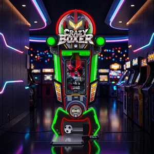 Máquina de Boxeo Arcade Crazy Boxer de Última Generación, 1 Jugador, Construcción Metálica Resistente, 220W de Potencia, 110V, Enchufe Europeo, Centro de Juegos - Product Image 5