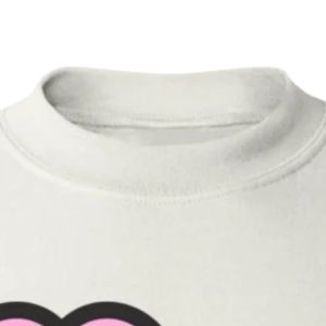 Sudadera de cuello redondo con estampado 'White Love My Pink & Green', de manga larga, puños acanalados, informal, de forro polar para mujer, estilo urbano - Product Image 3