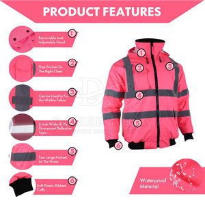 Factory Price Long Sleeve Hi Vis Working Safety Men <b>Jackets</b> Custom Design New Arrival Comfortable Hi Vis Working <b>Jackets</b> For Men - Product Image 4