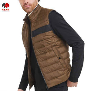 Gilet matelassé pour homme de qualité supérieure, tissu confortable et respirant avec logo personnalisé, couleur unie - Product Image 5