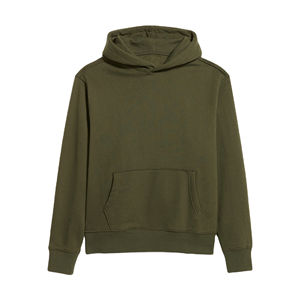 Sweat à capuche thermique en molleton 100 % coton et polyester pour homme, motif uni, avec capuche personnalisée brodée - Product Image 5