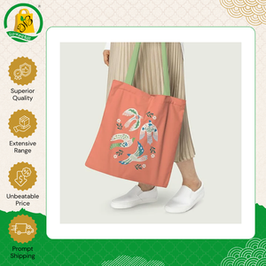 Women Daily Use Biodegradable Bohemian Style Organic Dyed Cotton Shopping Tote Unique Mesh Bags with Competitive Carry Handle - Product Image 4