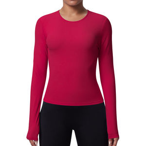 T-shirt de sport pour femmes grandes tailles, manches courtes, yoga, course à pied, pilates, entraînement, chemisier léger avec logo sur le devant, coupe ample, fitness - Product Image 4