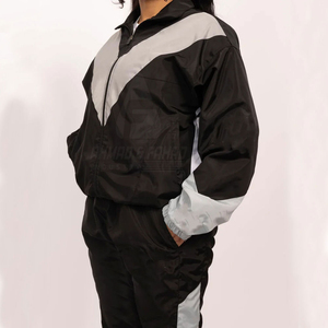 Ensemble coupe-vent 2 pièces pour femme, hiver, décontracté, couleur unie, respirant, confortable, séchage rapide, écologique, design personnalisé, long - Product Image 4