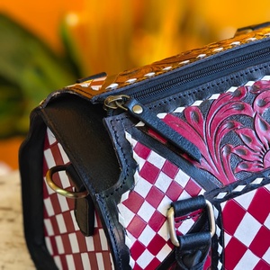 Sac de voyage léger et imperméable en cuir véritable Venus avec fermeture éclair pour femmes et filles, idéal pour une utilisation quotidienne en extérieur - Product Image 4