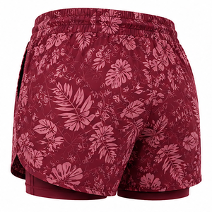 Short de bain léger et respirant en tissu extensible, avec ceinture élastique confortable avec cordon de serrage et poches pratiques. - Product Image 2
