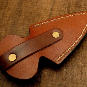 Couteau à pizza multi-usages en acier inoxydable Damas, manche en bois, lame pleine longueur, écologique, artisanat en acier - Product Image 6