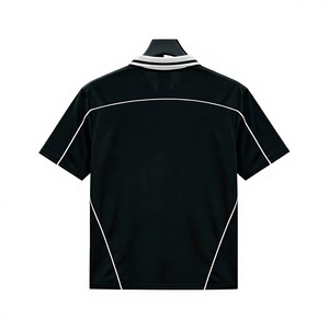เสื้อยืดฮิปฮอปคอวีทรงหลวม ระบายอากาศได้ดี แขนสั้น ผ้าฝ้ายถัก 100% ไซส์ใหญ่ สำหรับผู้ชาย ราคาส่งจากโรงงาน บังกลาเทศ - Product Image 3