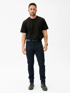 Jeans droits pour hommes Bykerwear, tissu denim léger et respirant, respectueux de l'environnement, pour l'été - Product Image 3