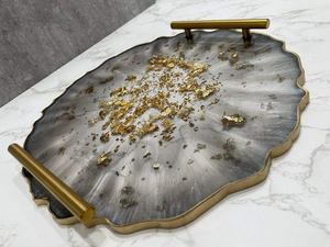 Moules en silicone pour résine époxy en gros, grands formats, pour plateaux de service en résine - Product Image 6