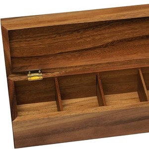 Caja Redonda de Madera para Almacenamiento Multiusos en la Cocina, para Té o Café, Disponible a Precio de Fábrica, Proveedor Indio - Product Image 1