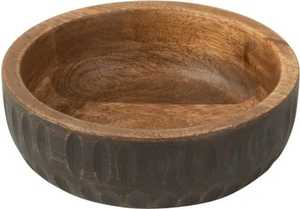Bol rond en bois fait main, finition naturelle, décoration rustique pour la maison, bol de service en bois artisanal durable - Product Image 6