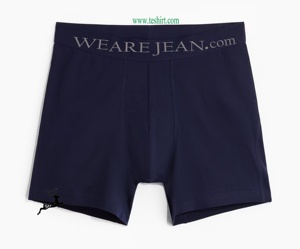 Calzoncillos bóxer de fibra de bambú tejidos de tiro medio para hombre, OEM de fábrica directa, con logo personalizado, transpirables, venta directa de fábrica India - Product Image 3