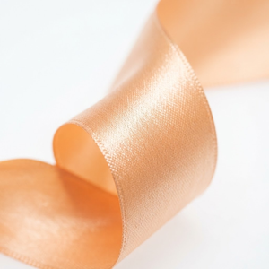 25mm Light Peach Apricot Single Face Satin <b>Ribbon</b> Wholesale 5 Rolls x 8 Meter for <b>Wedding</b> Arches Dessert Tables Floral Decor - Product Image 1