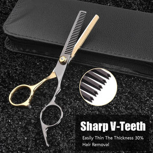 Kit de Coiffure Professionnel pour Barbiers : Ciseaux de Coupe, Ciseaux à Effiler, Peigne, Tissu de Coiffure et Accessoires de Coiffure - Product Image 4