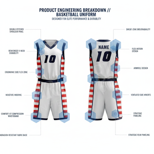 New Arrival Solid Plain Color Basketball Uniform for Teams Customized Sublimated Printed Sportswear Athletic Polyester Uniform - Product Image 2