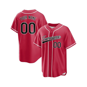 Maillot de baseball pour homme en tissu mesh respirant, grande taille, coupe ample, logo personnalisé, impression numérique, évacuation de l'humidité, antibactérien - Product Image 3