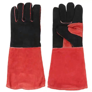 Gants de sécurité industriels TIG en cuir de vachette pleine fleur avec doublure polaire intégrale, certifiés CE, avec manchette de sécurité durable pour soudeurs - Product Image 3